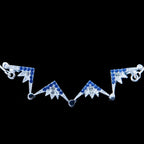 Two-Way Magnetic Star of Bethlehem Necklace (Blue Gemstones) - Jewelry - Bethlehem Handicrafts