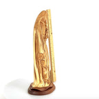 Virgin Mary with Baby Jesus, 19.3" Carved from the Holy Land Olive Wood