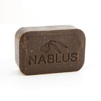 Pure olive oil soap from Nablus Holy Land, side angle of the olive oil soap sculpture
