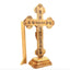 13.8" Standing Crucifix with 2.5" Base, Carved Corpus and 5 Holy Land Souvenirs