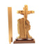 Jesus Christ "Crucified on Cross Masterpiece, 13.6" Engraved Scripture (John 3:16), Wood Sculpture