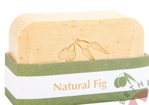 Pure olive oil soap from Nablus Holy Land, side angle of the olive oil soap sculpture