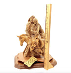 Flight into Egypt, 10.2" Olive Wood Carving from Holy Land