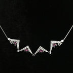 Two-Way Magnetic Star of Bethlehem Necklace (Pink Gemstones) - Jewelry - Bethlehem Handicrafts