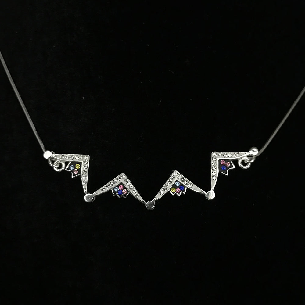 Two-Way Magnetic Star of Bethlehem Necklace (Colorful Gemstones) - Jewelry - Bethlehem Handicrafts