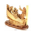 Jesus Christ "Calms The Storm" on Boat,  18.5" Tall, Very Large Masterpiece Wooden Carving