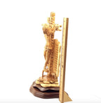 Jesus Christ olive wood wall cross from Bethlehem, 13.6 inch side angle of the olive wood sculpture