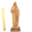“Sacred Heart of Jesus” Sculpture, 16.1" Carved Olive Wooden Masterepiece