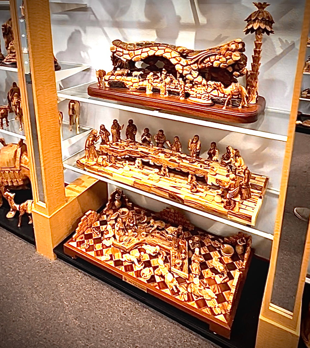 Lord's Last Supper Masterpiece, 41" Wide, Olive Wood Hand Carved from the Holy Land