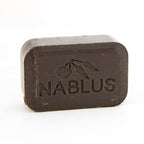 Pure olive oil soap from Nablus Holy Land, close detail of the hand carved work