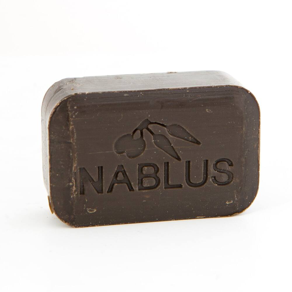 Pure olive oil soap from Nablus Holy Land, close detail of the hand carved work