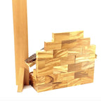 Rustic Olive Wood Christmas Nativity Scene, 7.9" with Natural Edges