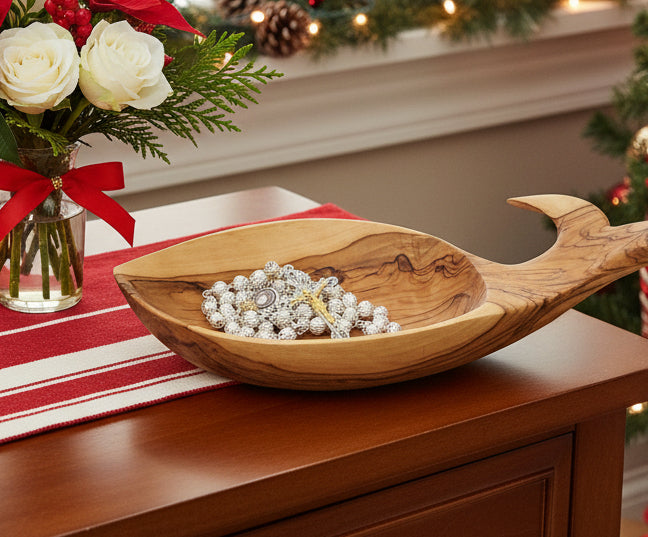 Rosary, Sterling Silver Plated Beads, 20.9", Metal Chain with 2" Crucifix