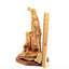 St. Joseph "The Carpenter with Jesus Playing" Sculpture, 14.2" Holy Land Olive Wood Carving