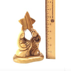 Holy Family "Nativity Star" Wooden Carving, 7.1" Abstract