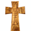 Lord's Prayer Engraved in Spanish Wall Cross, Hand Made with Our Father en el Espanol, Hanging Rosary with Jesus Christ