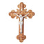 22.8" Crucifix, Intricately Carved with (Gold / Silver Plated Corpus)