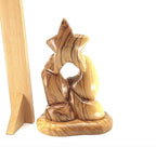Holy Family "Nativity Star" Wooden Carving, 7.1" Abstract