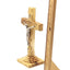 7.3" Standing Crucifix with Holy Land Soil in Glass Capsule
