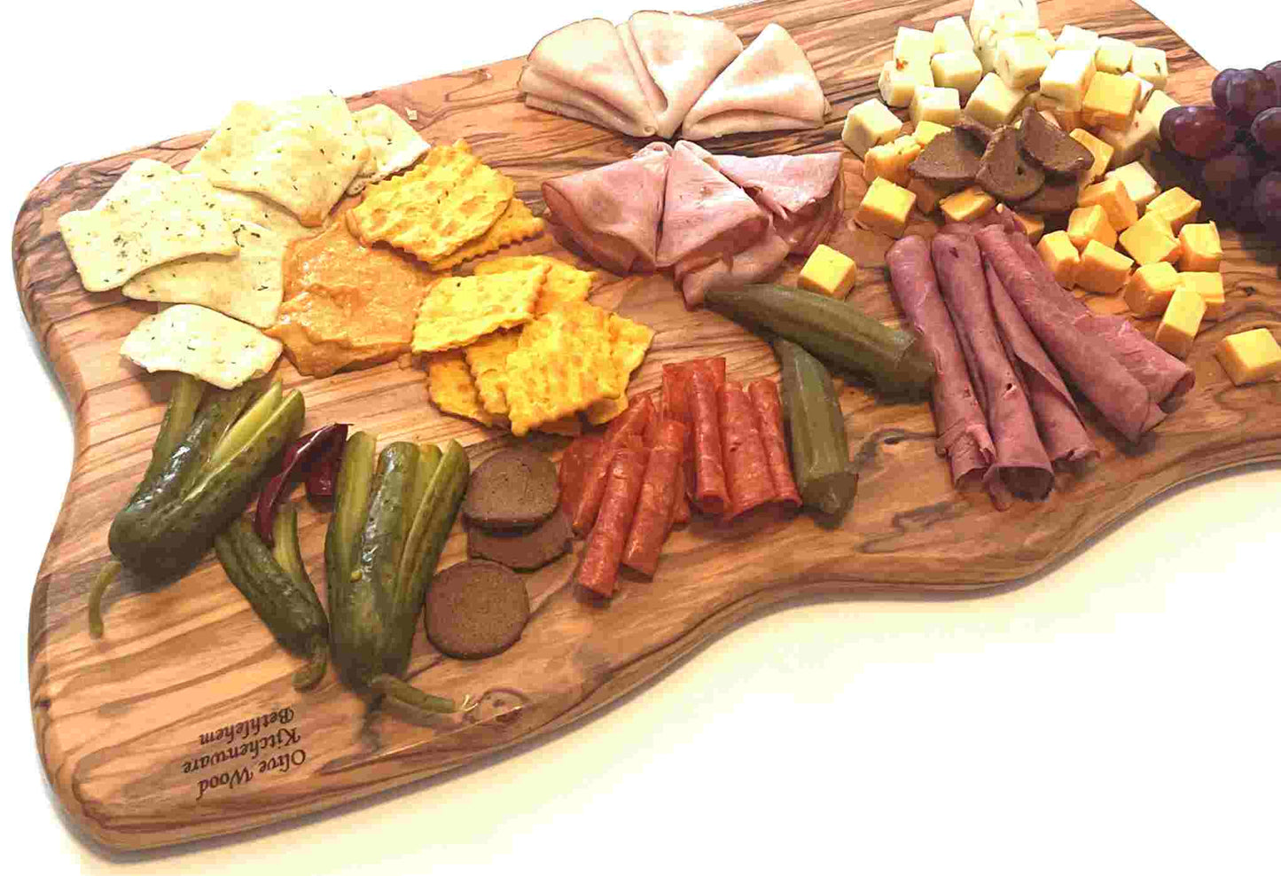 Wooden Cutting Boards / Charcuterie Board ( Set of 3) Handmade from Olive Wood Grown in Holy Land