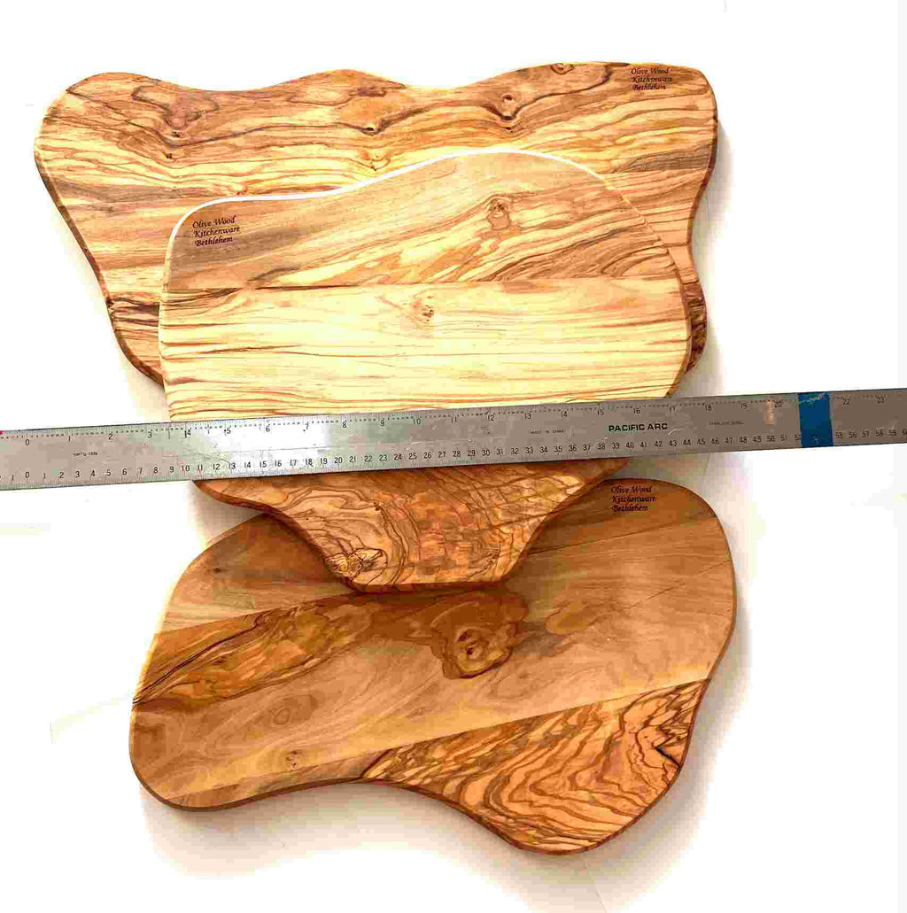Wooden Cutting Boards / Charcuterie Board ( Set of 3) Handmade from Olive Wood Grown in Holy Land