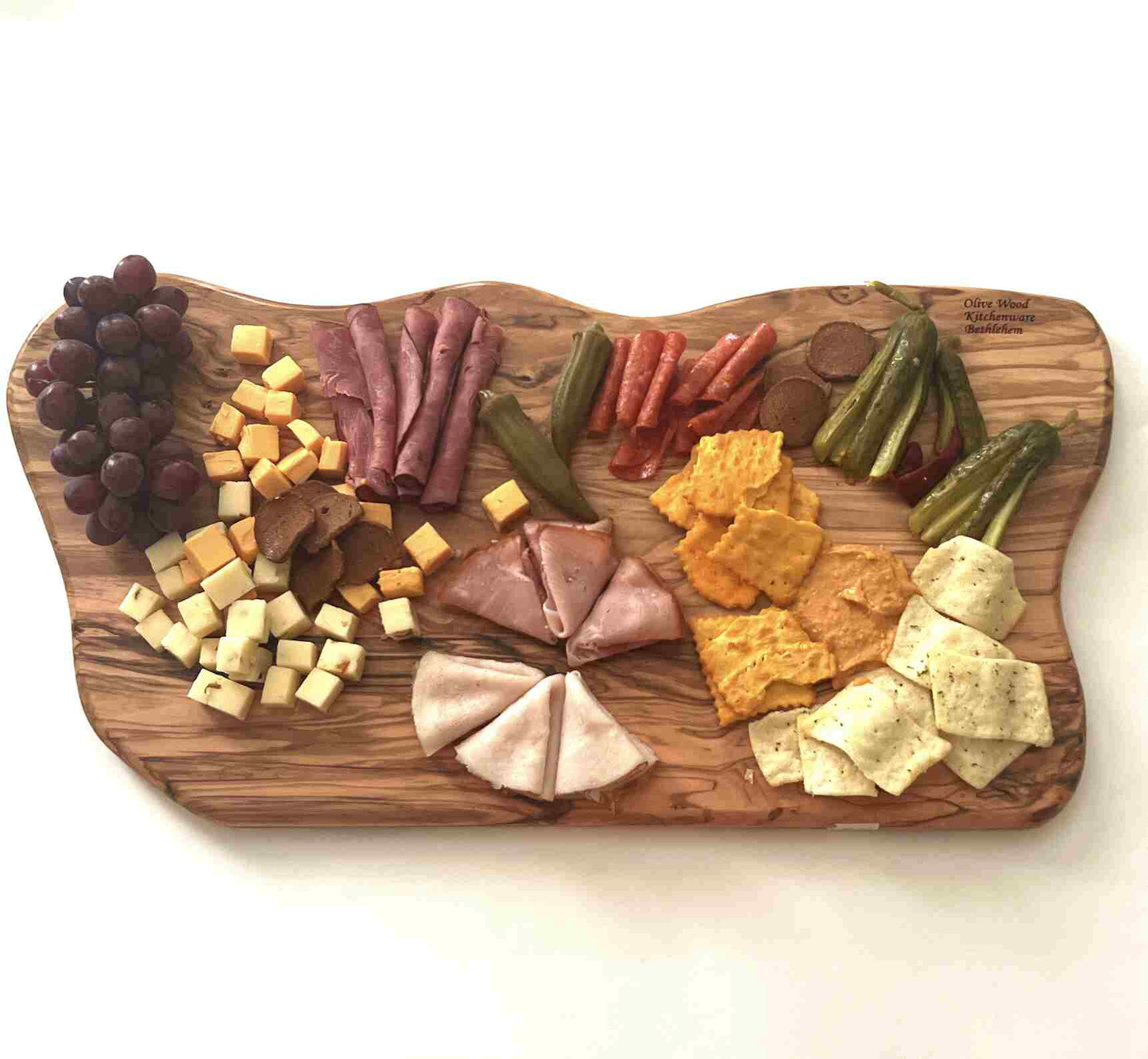 Wooden Charcuterie Board Premium Quality State-Shaped 22