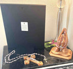 Holy Family with Baby Jesus Christ Silver Icon Standing or Wall Hanging Christian Art