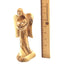 Angel with Baby Carving, 7.9" Standing Carved Olive Wood from Holy Land Angel with Wings Abstract